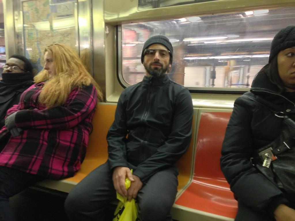 Sergey Brin metro