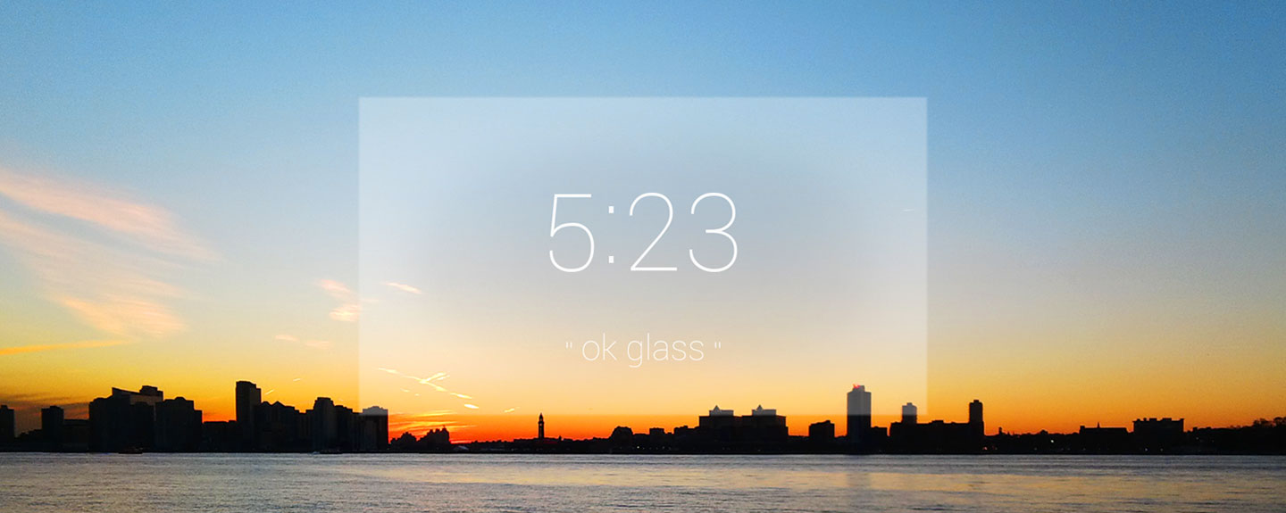 Google Glass sunset