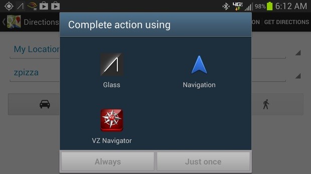 navigation glass