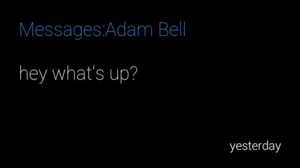 adam bell message