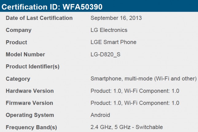 nexus 5 wi-fi certification 2