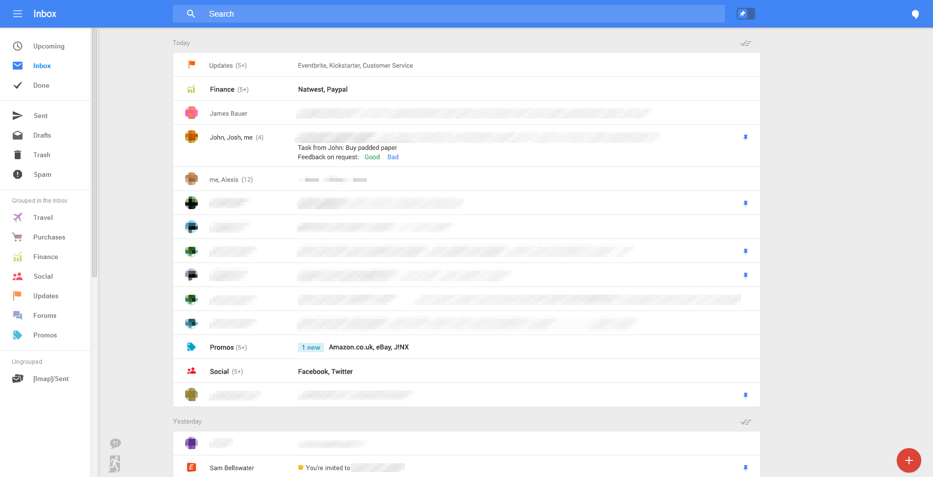 New Gmail web UI